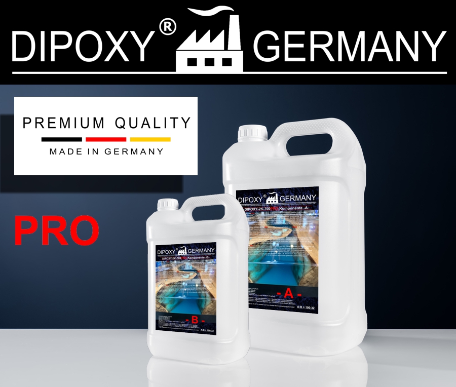 Resine Epoxy 0,75kg Transparente DIPOXY-2K-700 Cristalline