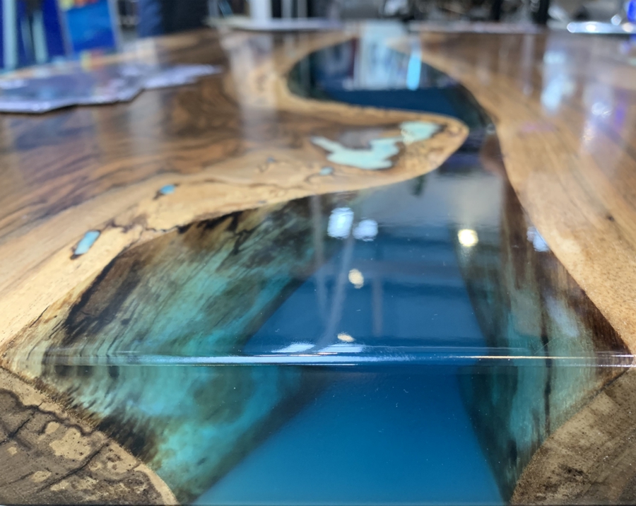 Kit de résine époxy transparente haute brillance de qualité supérieure pour  dessus de table de rivière, résine de moulage d'art, fabrication de
